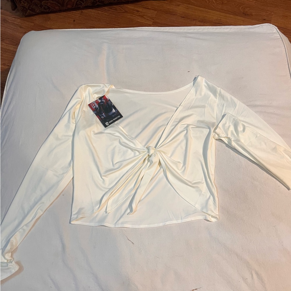 Tie in Front work out cover up shirt